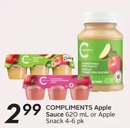 Safeway Compliments Apple Sauce offer