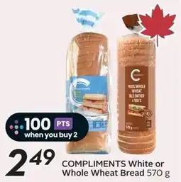 Safeway Compliments White or Whole Wheat Bread offer