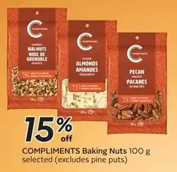 Safeway Compliments baking nuts offer