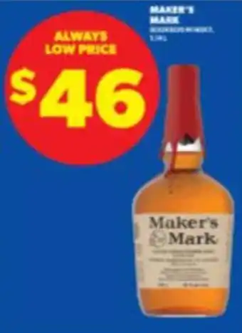 Maker's Mark bourbon whiskey