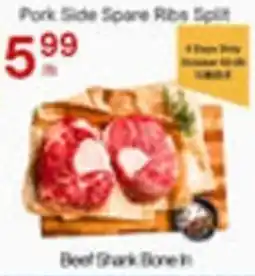 Lucky Supermarket Pork Side Spare Ribs Split offer