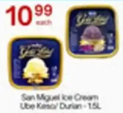 Lucky Supermarket San Miguel ice cream offer