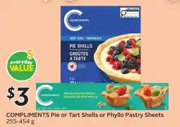 Safeway Compliments Pie or Tart Shells or Phyllo Pastry Sheets offer