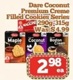 Dare Coconut Premium Creme Filled Cookies Series