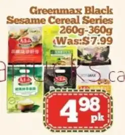Nations Fresh Foods Greenmax Black Sesame Cereal Series offer