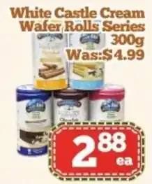 Nations Fresh Foods White Castle Cream Wafer Rolls Series offer