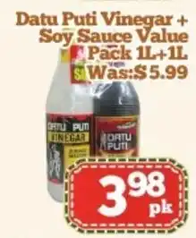 Nations Fresh Foods Datu Puti Vinegar + Soy Sauce offer