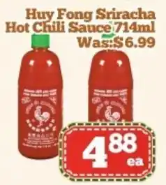 Nations Fresh Foods Huy Fong Sriracha Hot Chili Sauce offer