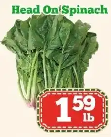 Nations Fresh Foods Head On Spinach offer