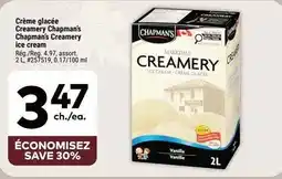 Giant Tiger Chapman's creamery ice cream offer