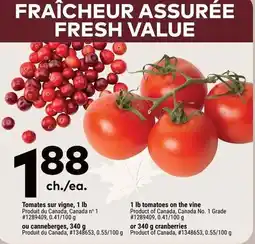Giant Tiger Fresh Value tomatoes on the vine offer