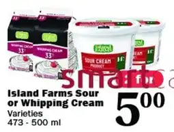 Ferraro Foods Island Farms Sour or Whipping Cream offer