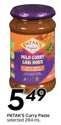 Safeway Patak's curry paste offer