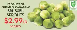 Fiesta Farms Brussel sprouts offer