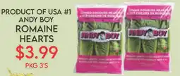 Fiesta Farms Andy boy romaine hearts offer
