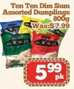 Nations Fresh Foods Ten Ten Assorted Dumplings offer