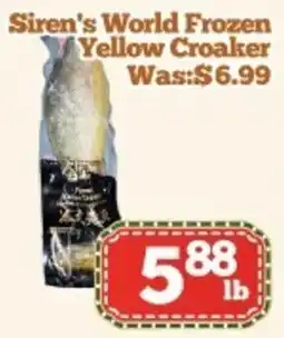 Nations Fresh Foods Siren's World Frozen Yellow Croaker offer