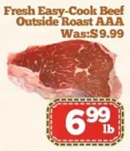 Nations Fresh Foods Fresh Easy-Cook Beef Outside Roast AAA offer