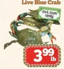 Nations Fresh Foods Live Blue Crab offer