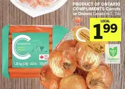 Foodland Compliments Carrots or Onions offer