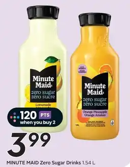 Safeway Minute Maid Zero Sugar Drinks offer