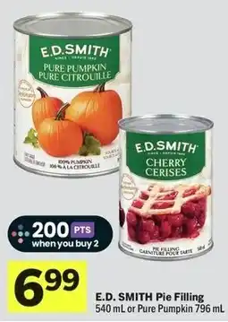 Foodland E.D. Smith pie filling offer