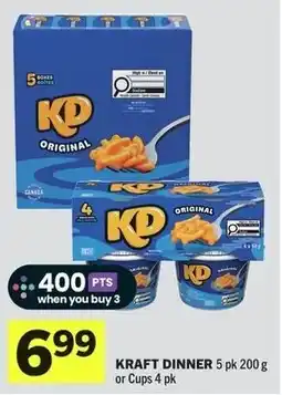 Foodland Kraft dinner original offer