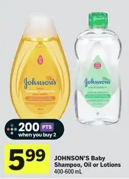 Foodland Johnson's Baby Shampoo, Oil or Lotions offer