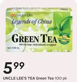 Safeway Uncle Lee's Tea Green Tea offer