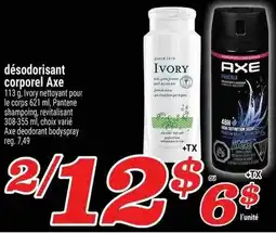 Marché Richelieu Axe deodorant bodyspray offer