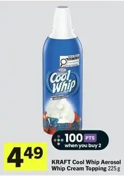 Foodland Kraft cool whip aerosol whip cream topping offer