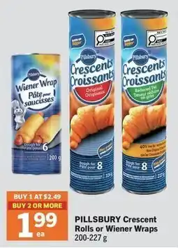 Foodland Pillsbury Crescent Rolls or Wiener Wraps offer