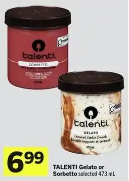 Foodland Talenti Gelato or Sorbetto offer
