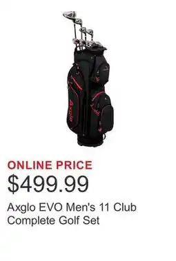 Costco Axglo EVO Men's 11 Club Complete Golf Set offer