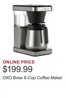 Costco OXO Brew 8-Cup Coffee Maker offer