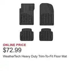 Costco WeatherTech Heavy Duty Trim-To-Fit Floor Mat offer