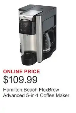 Costco Hamilton Beach FlexBrew Advanced 5-in-1 Coffee Maker offer
