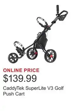 Costco CaddyTek SuperLite V3 Golf Push Cart offer