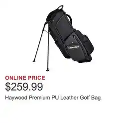 Costco Haywood Premium PU Leather Golf Bag offer