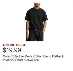 Costco Core Collective Men's Cotton Blend Flatback Interlock Short Sleeve Tee offer