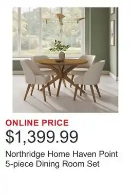 Costco Northridge Home Haven Point 5-piece Dining Room Set offer