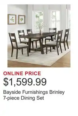 Costco Bayside Furnishings Brinley 7-piece Dining Set offer