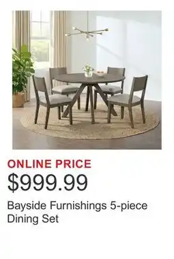 Costco Bayside Furnishings 5-piece Dining Set offer