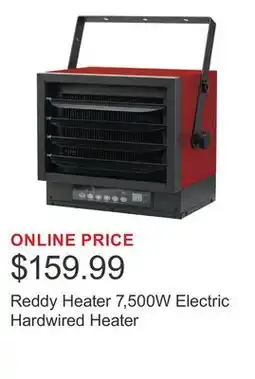 Costco Reddy Heater 7,500W Electric Hardwired Heater offer