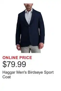 Costco Haggar Men's Birdseye Sport Coat offer