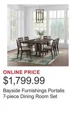 Costco Bayside Furnishings Portalis 7-piece Dining Room Set offer