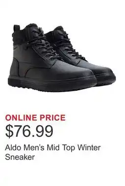 Costco Aldo Men's Mid Top Winter Sneaker offer