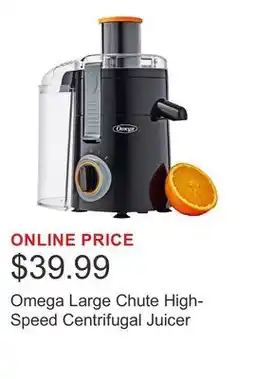 Costco Omega Large Chute High-Speed Centrifugal Juicer offer