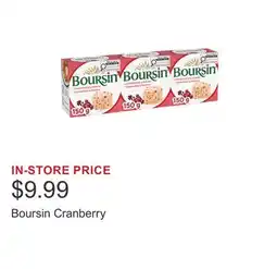 Costco Boursin Cranberry offer