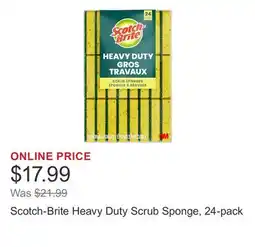 Costco Scotch-Brite Heavy Duty Scrub Sponge, 24-pack offer